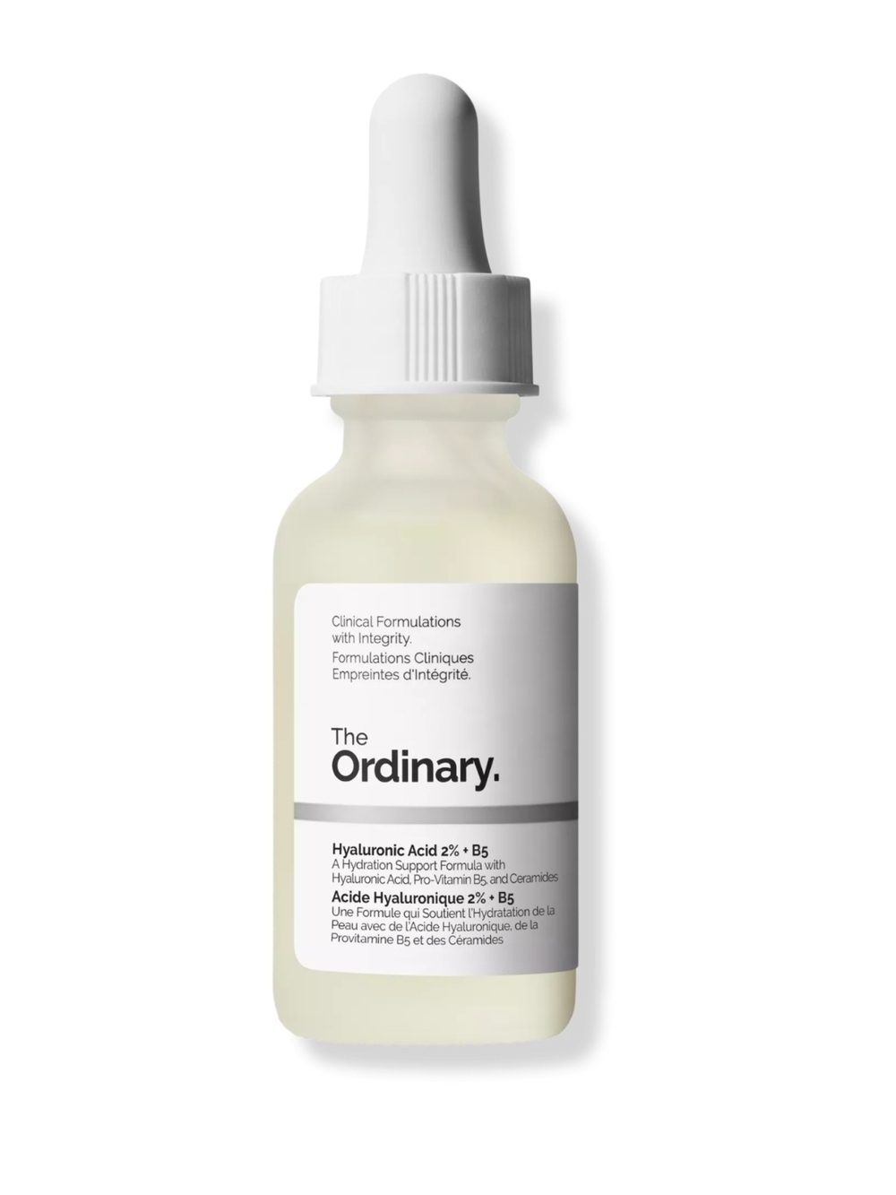 The Ordinary Hyaluronic Acid Serum — White and Light Cream Bottle
